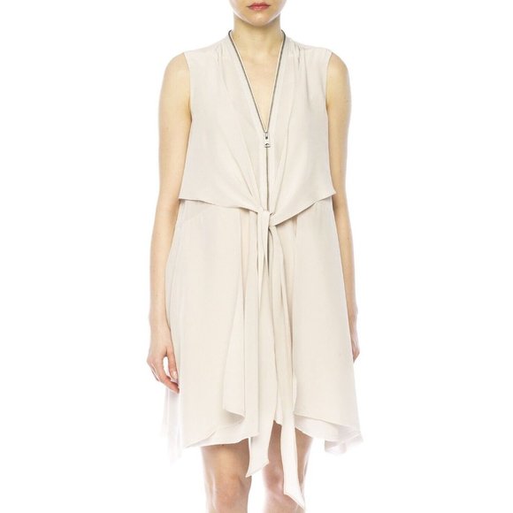 AllSaints Women's Pink Jayda Silk Dress SIZE S 480$ - Picture 7 of 7